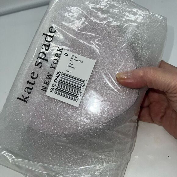 Kate Spade Lilac Saffiano Leather Lobe Shack Mini Heart Crossbody - Picture 4 of 9